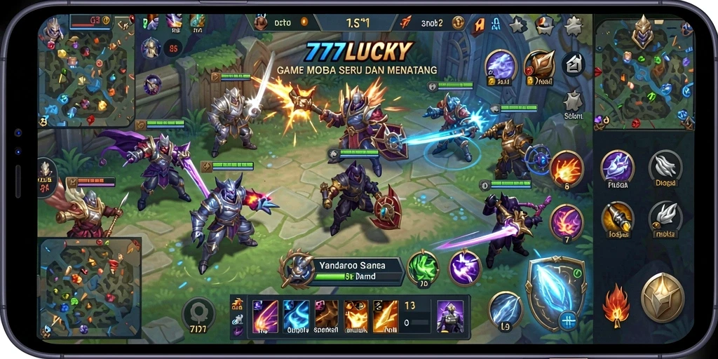 Tangkapan layar hero dalam aksi di gameplay 777LUCKY.
