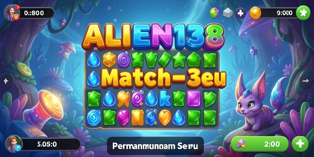Gameplay seru dari ALIEN138 dengan mekanisme Match-3 yang menarik.
