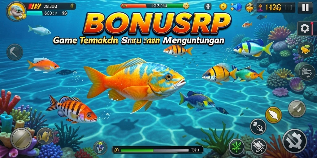 Tampilan menawan dari gameplay seru Tembak Ikan BONUSRP.