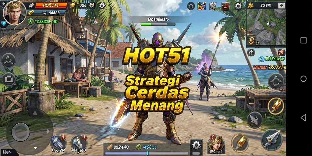 Screenshot gameplay HOT51 yang menampilkan pertempuran taktis.