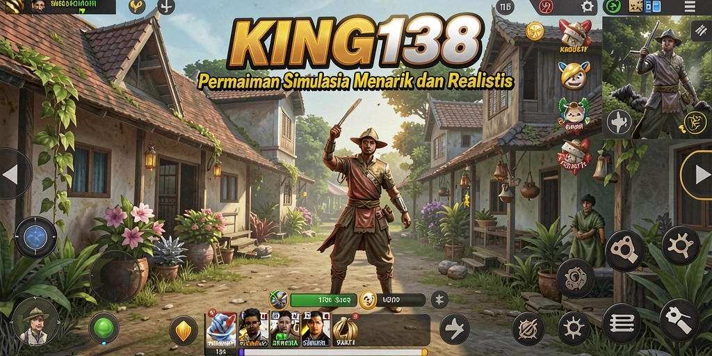 Screenshot gameplay menunjukkan dunia simulasi yang dinamis dan interaktif.