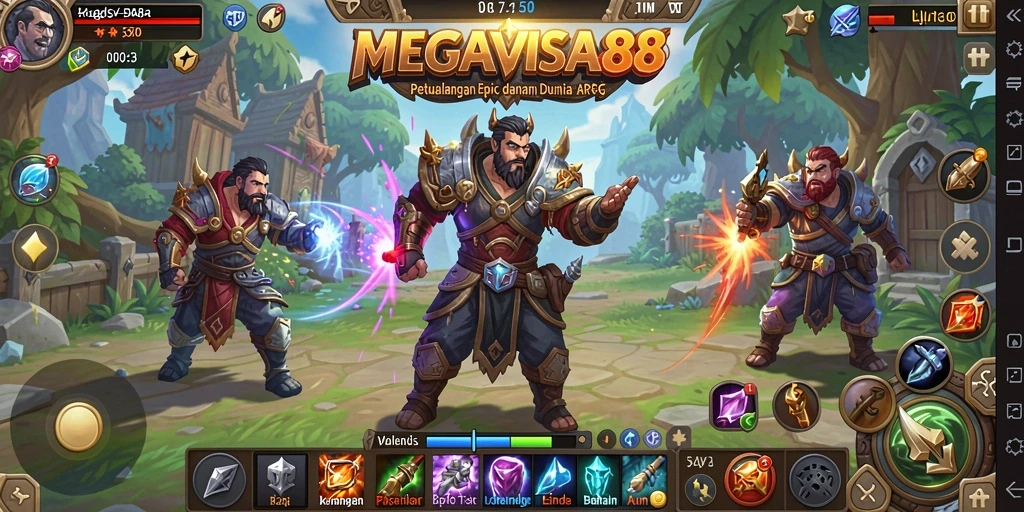 Gameplay seru di dunia fantasi MEGAVISA88 yang menantang.
