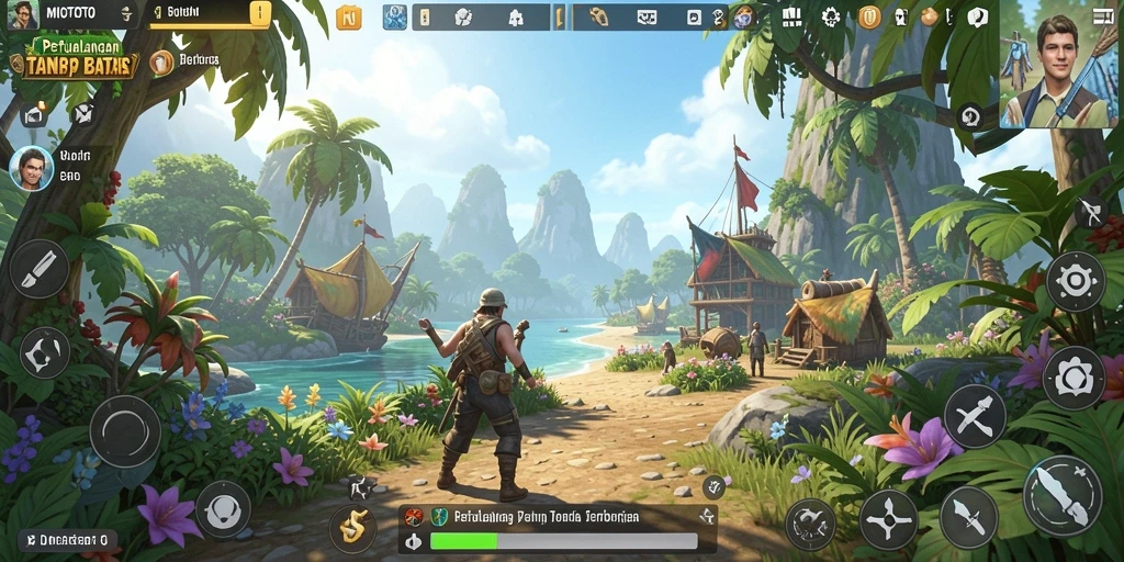 Gameplay MIOTOTO menampilkan eksplorasi dunia terbuka yang mengesankan.