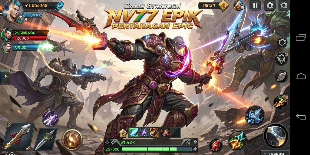 Tampilan gameplay SLG yang seru dan mendebarkan di NV77.