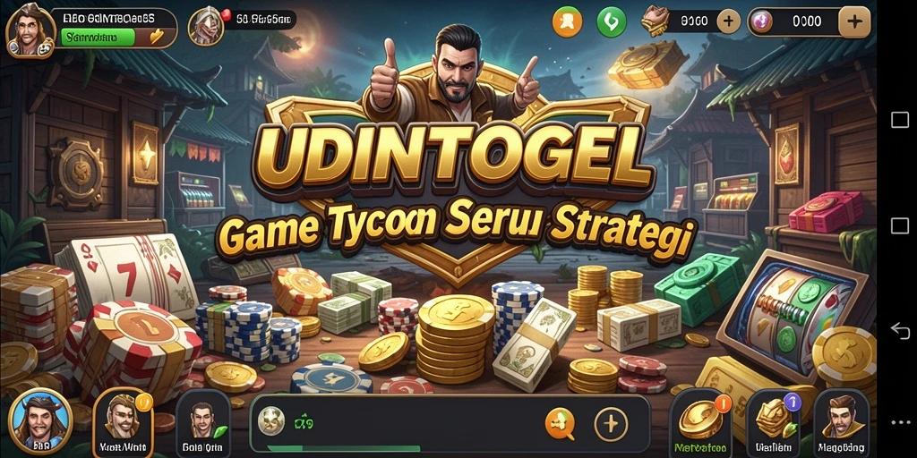 Gameplay Tycoon yang seru dan menantang di UDINTOGEL.